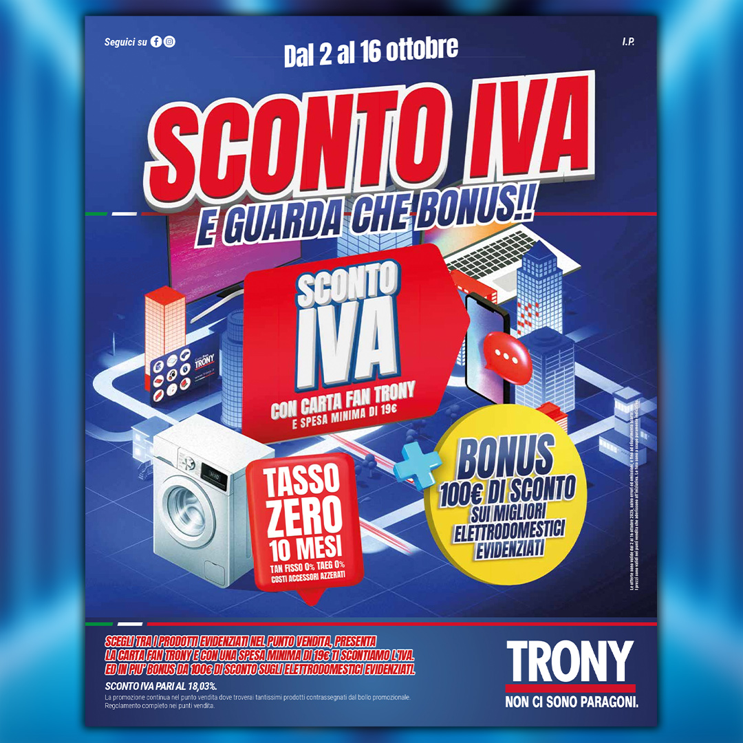 Trony - Sconto IVA