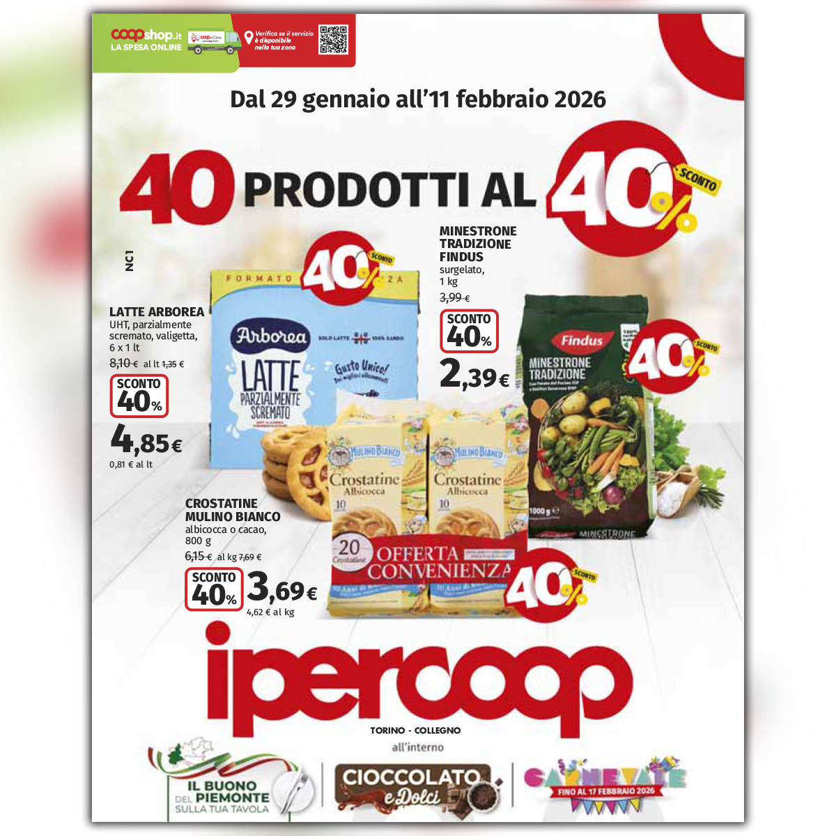 Ipercoop – 40 prodotti al 40%