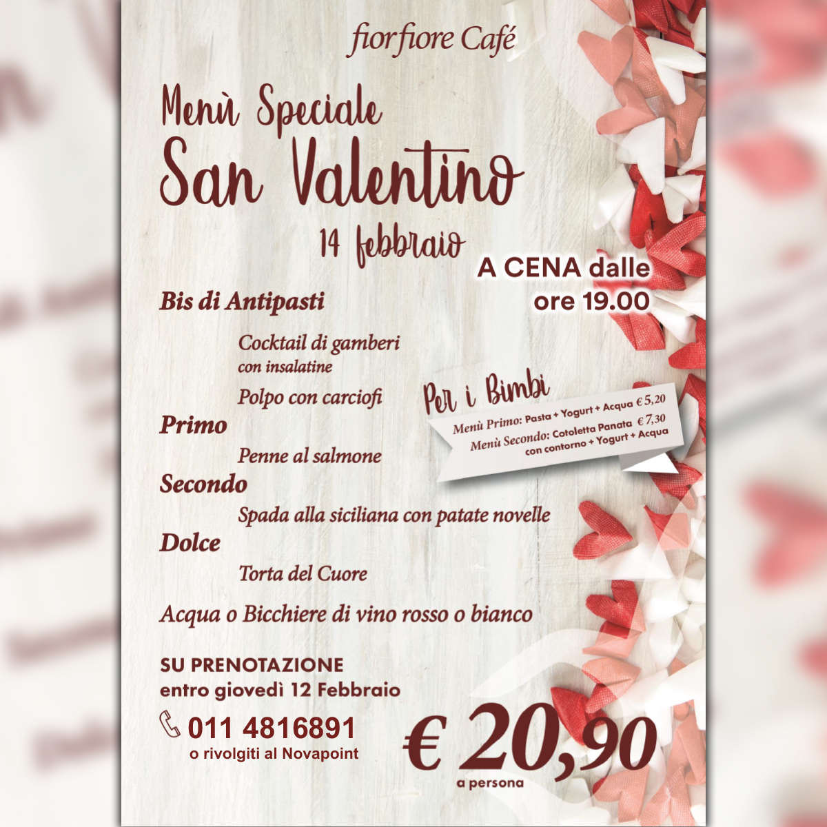 FiorFiore - Menu San Valentino