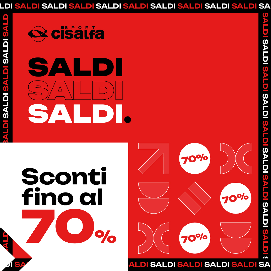 Saldi fino al 70% da Cisalfa