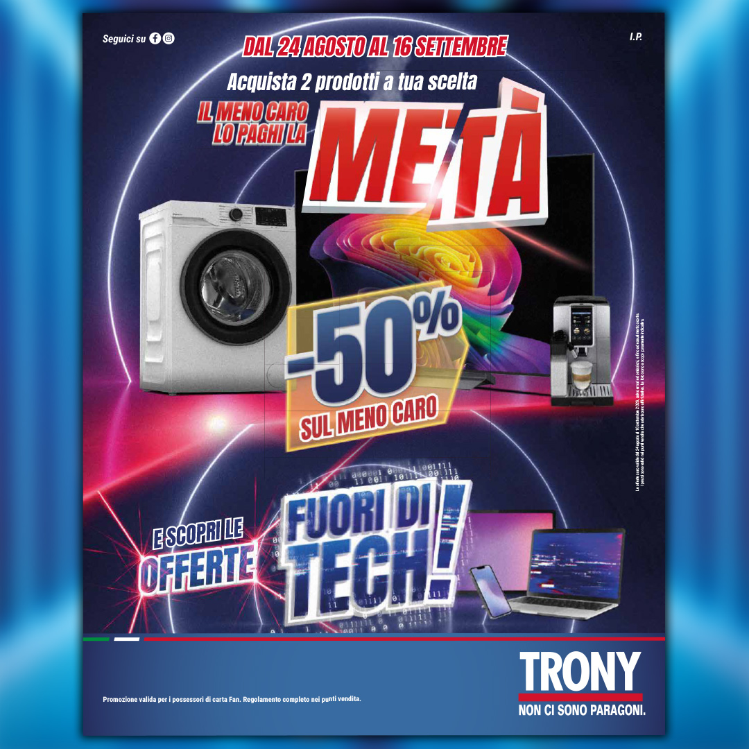 Trony - 50% sul meno caro